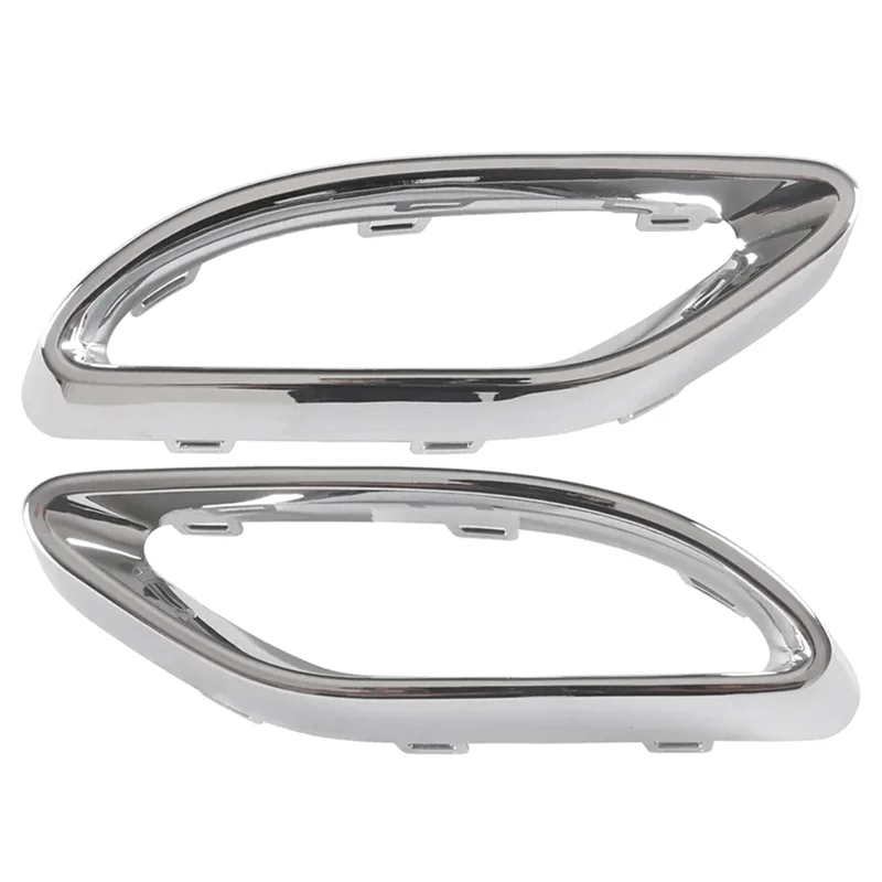 Left&Right Rear Exhaust Pipe Trim Bezel Tailpipe Cover Trim for Mercedes Benz W177 W238 E W205 A2058852221 A2058852321