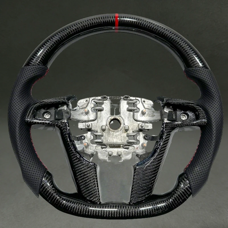 

Real Black Carbon Fiber Steering Wheel for Commodore VE Holden 2008 2009 with Red Stitching Drop Shipping Factory Direct Sales