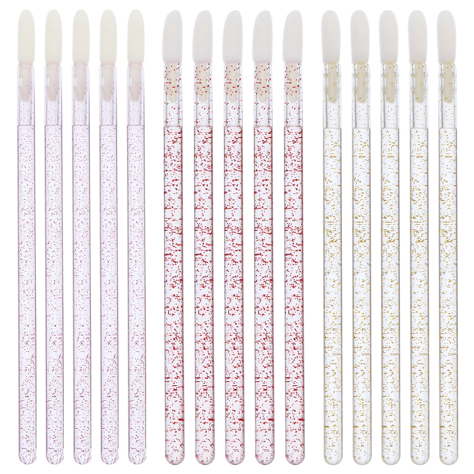 150 pezzi pennello per labbra in cristallo glitter applicatori per rossetto usa e getta strumento per trucco facile da trasportare pennello per lucidalabbra bacchetta per rossetto
