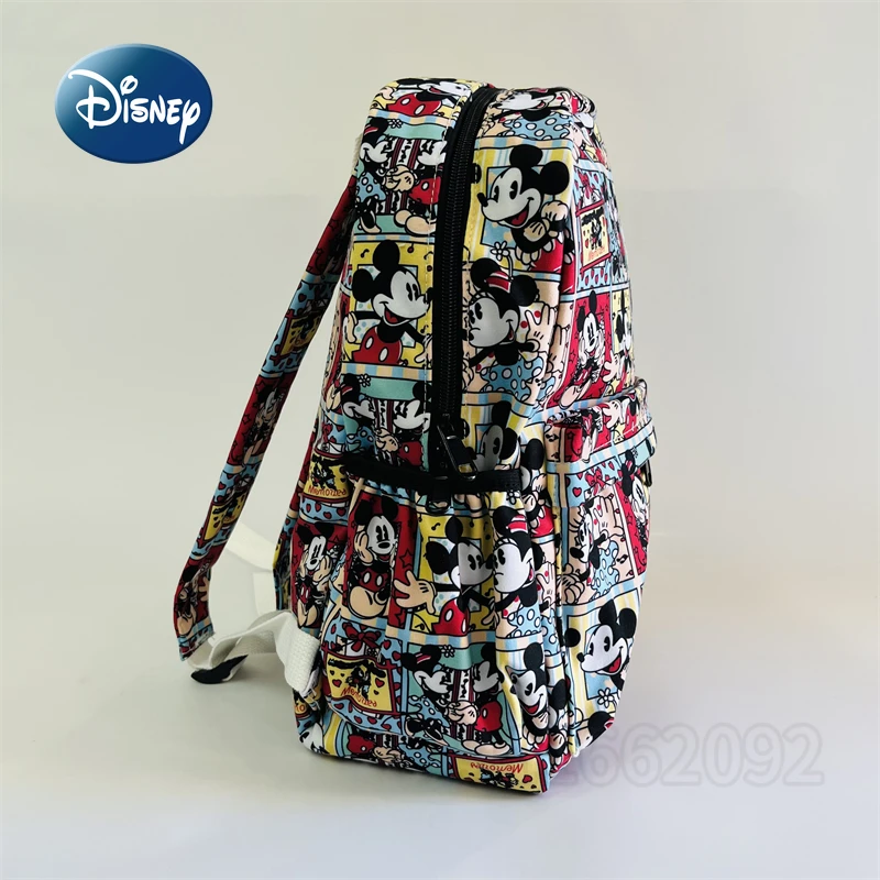 Mochila mickey infantil disney, mochila estudantil impermeável, moda cartoon, marca de luxo, nova