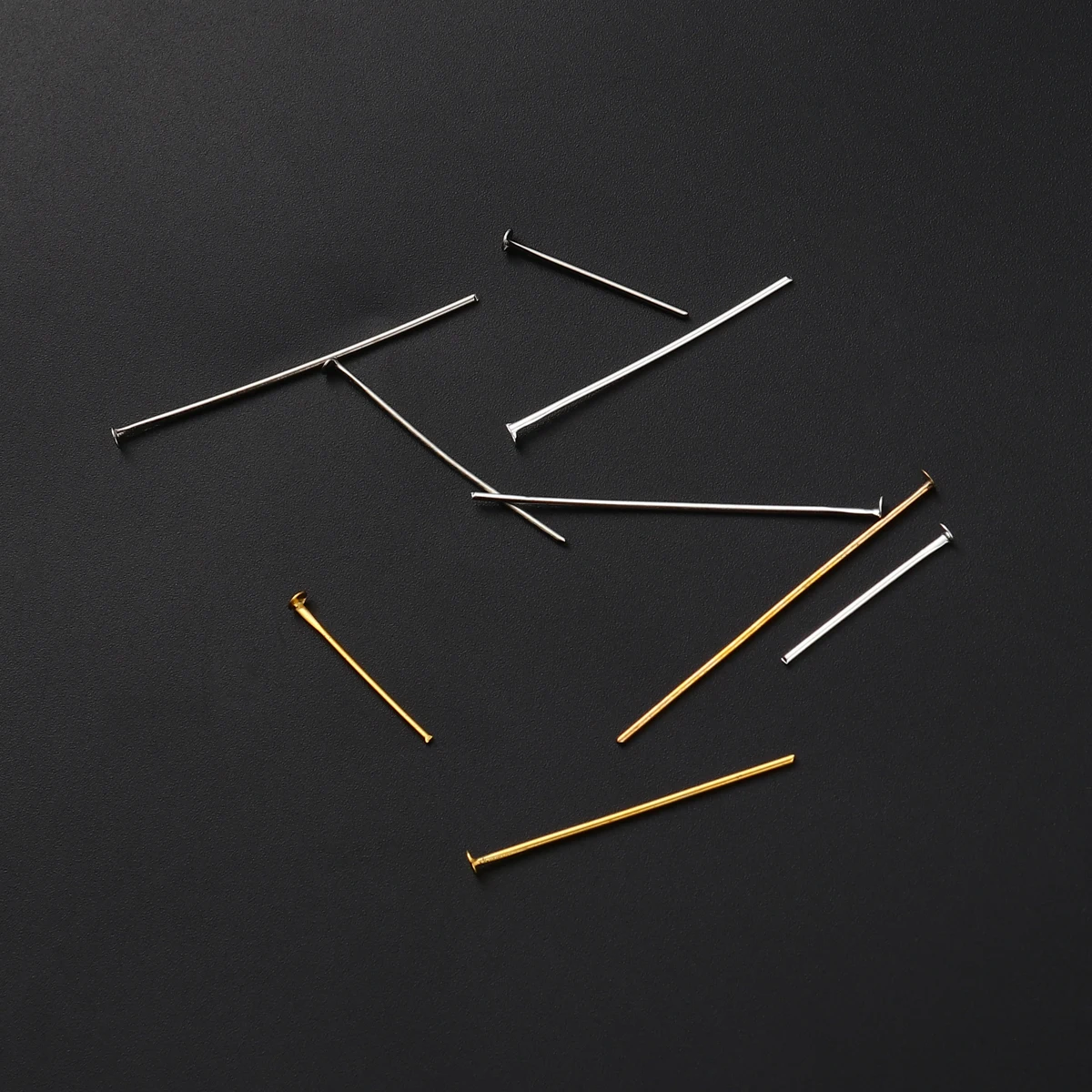

9Pcs T-shaped Needle Flat Head Pins Alloy Jewelry Making Supplies DIY Necklace Bracelet Earrings Repair Craft Project