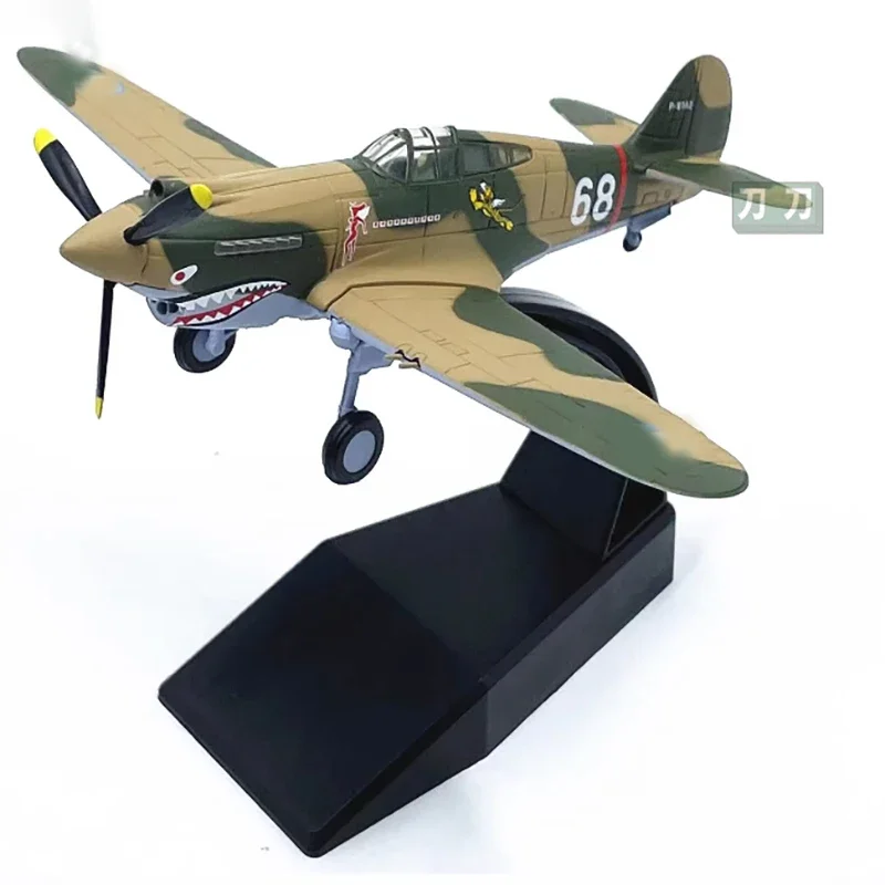 

Литой под давлением масштаб 1:72, американский истребитель P-40B, номер 68, готовая имитационная модель, статическое украшение, сувенирные подарки для взрослых мальчиков