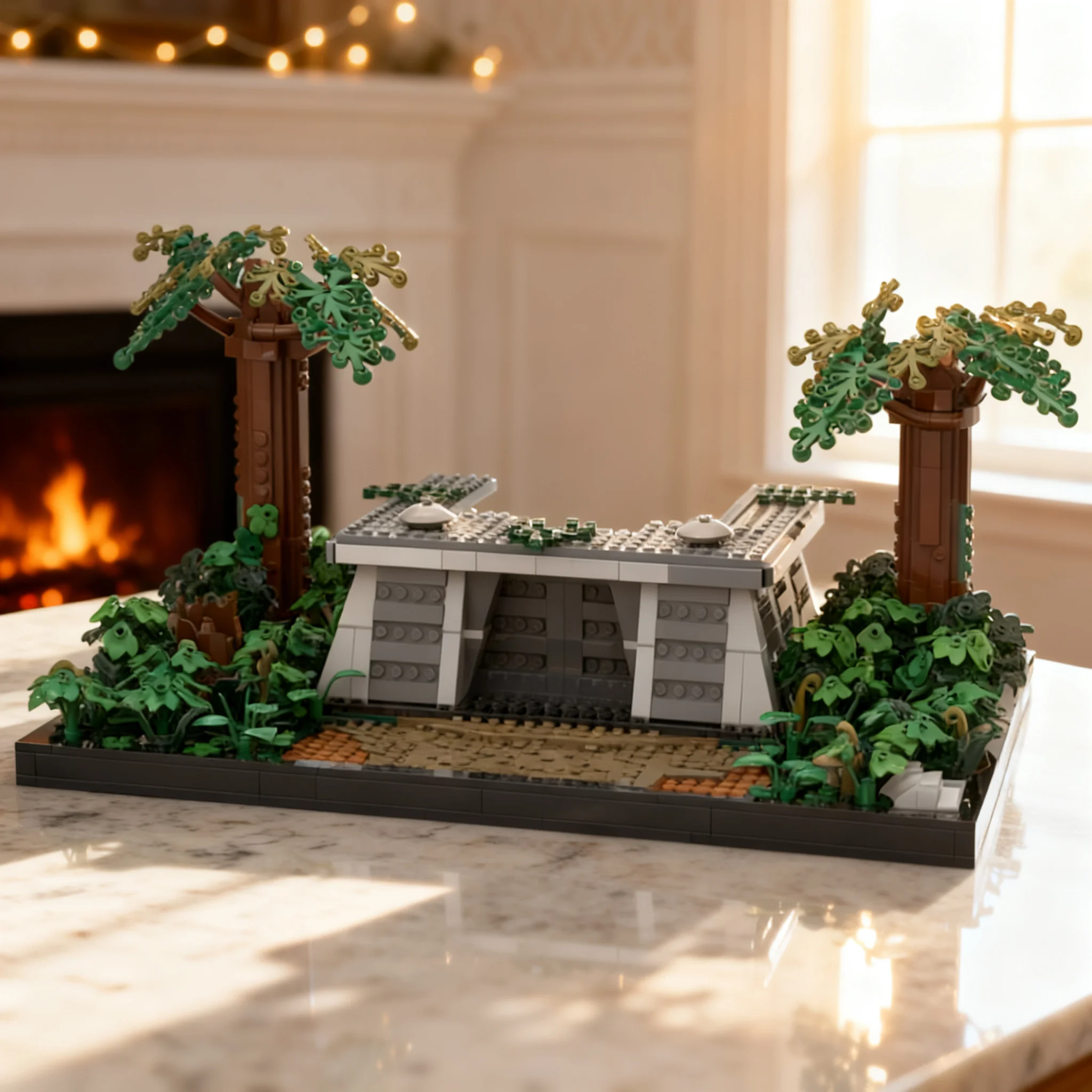 1722pcs MOC Forest Moon Bunker Star Battle Model Building Blocks Architecture Toys Birthday Gift Education Brick Presentation