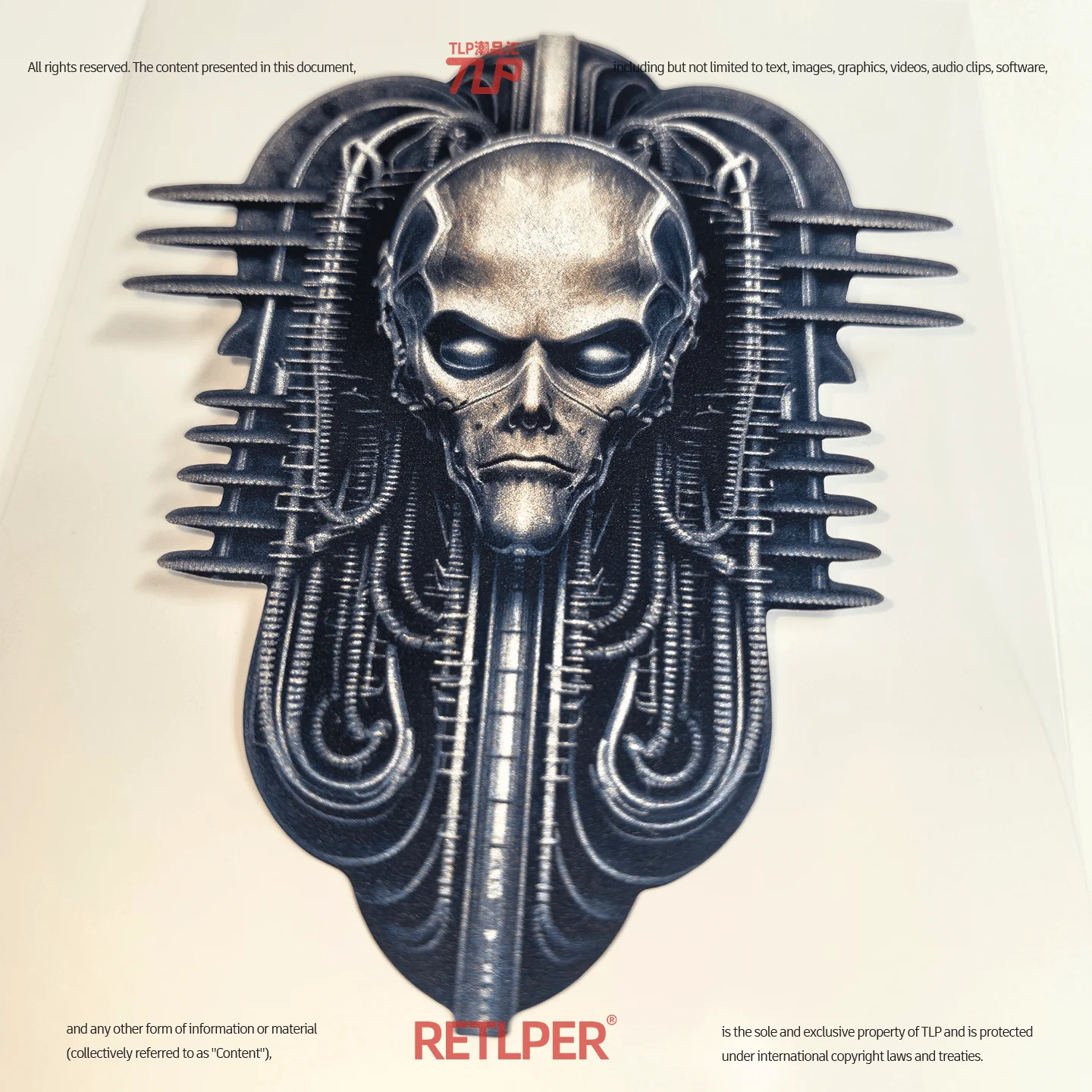 Retlper Reflective Car Stickers Original Mechanical Heavy Metal Style Tough Guy Car and Motorcycle Waterproof Stickers