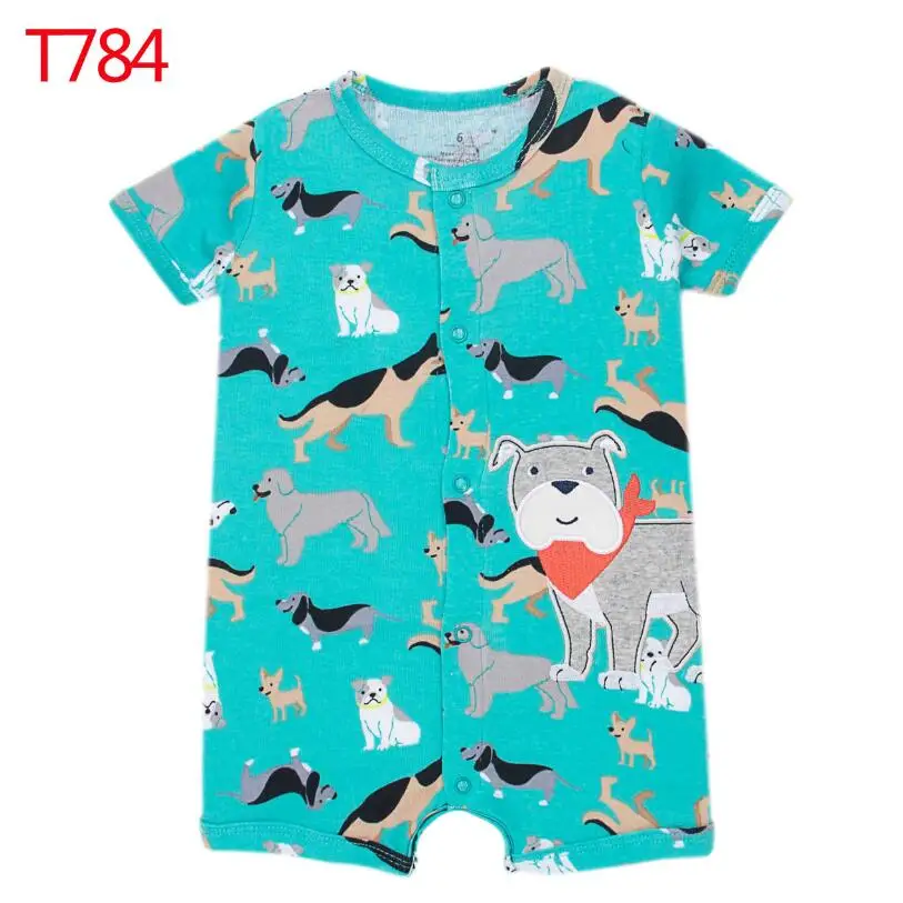 2024 New Spring Summer Infant Children Short-sleeved One-piece Jumpsuit Infant Clothes Baby Boy Clothes Girls Ropa De Bebe Niña