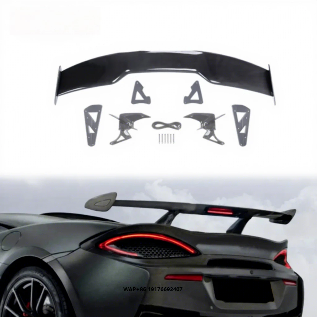 New Product Carbon Fiber Tail Wing Spoiler for McLaren 540c 570s Upgrade M Style Rear Spoiler Car Accessories