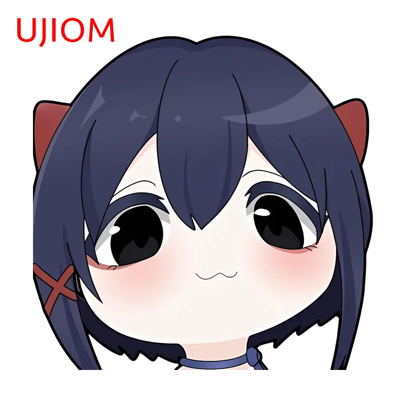 UJIOM Miside Mita Kawaii Peeking Wall Stickers Amusing Light Switch Windows Door Decal Creative Amsuing Vinyl Wallpapers