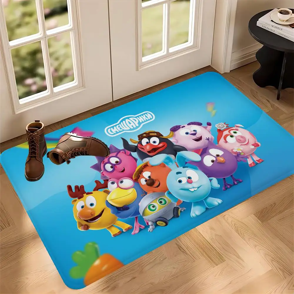 Popular S-Smeshariki Animation Hallway Carpet Non-Slip Laundry Room Mat Decor Balcony Child Living Room Bedside Area Rugs