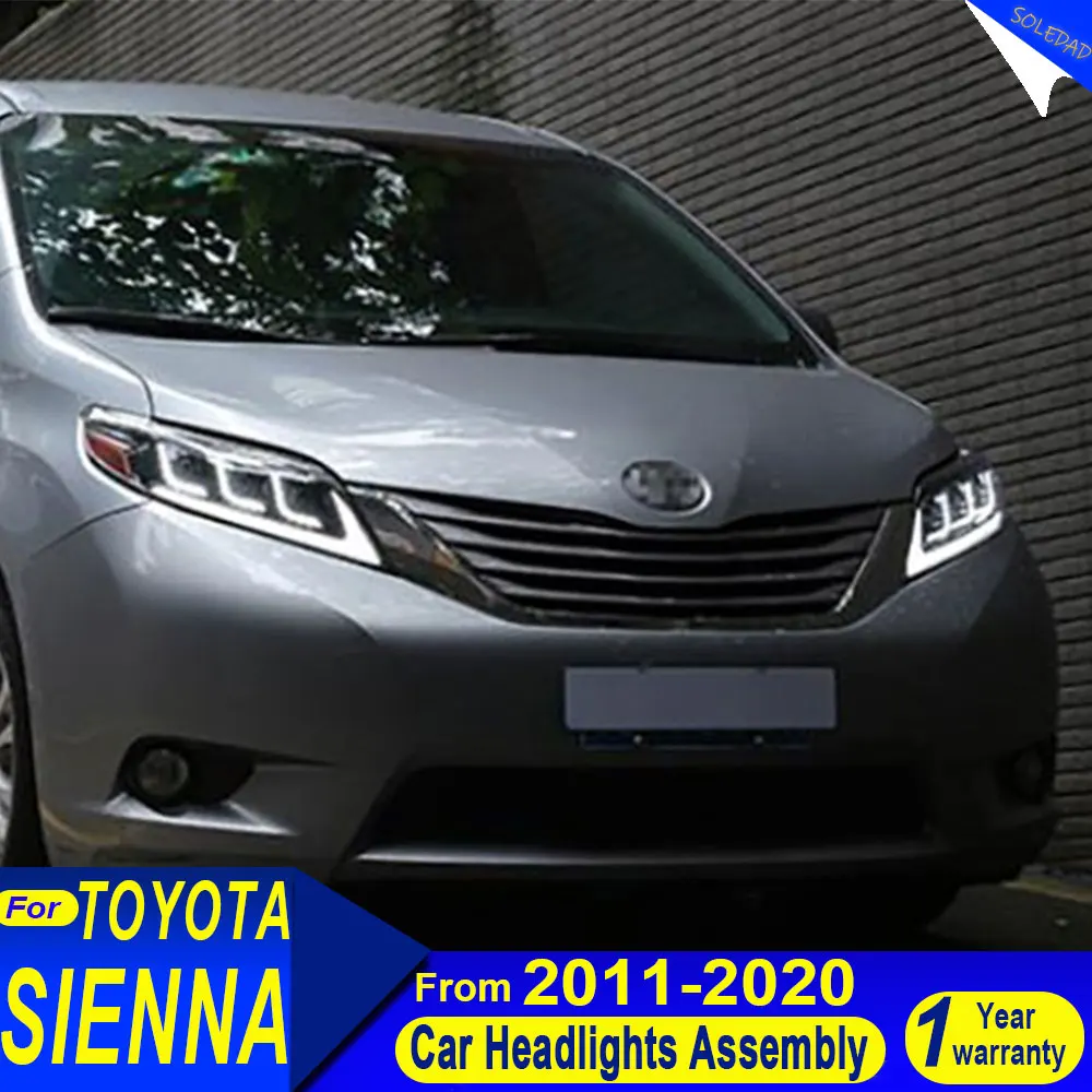

Car Front Lights headlights For Toyota Sienna 2011-2020 LED Headlights Modified DRL Turn Signal Led Projector Headlamp Assembly