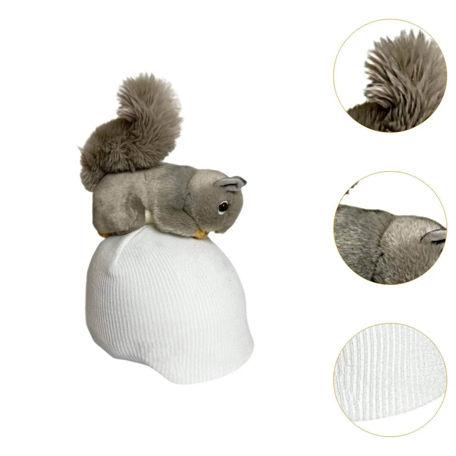 

Squirrel Snow Ski Helmet Cover Funny Knitted Cap for Snowboard Sports Skiing