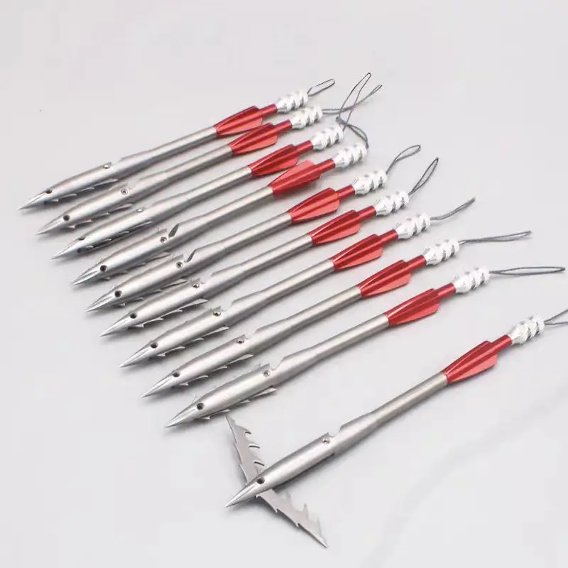 1pcs Fishing Tools Dart Powerful  Catapult Broadhead Arrowhead  Deep Water Fish Darts Shooting Fishing Arrows Shooting