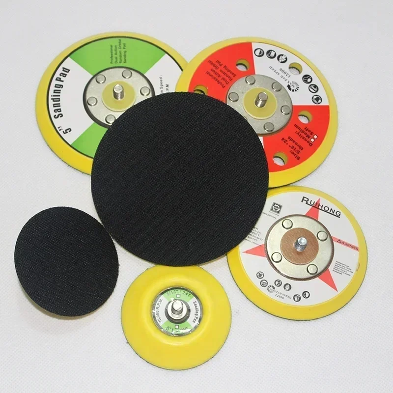 1-6inch Polishing Sanding Disc Backing Pads Hook And Loop For Pneumatic Sander Polishing Machine Chassis Sandpaper Adhesive Disc