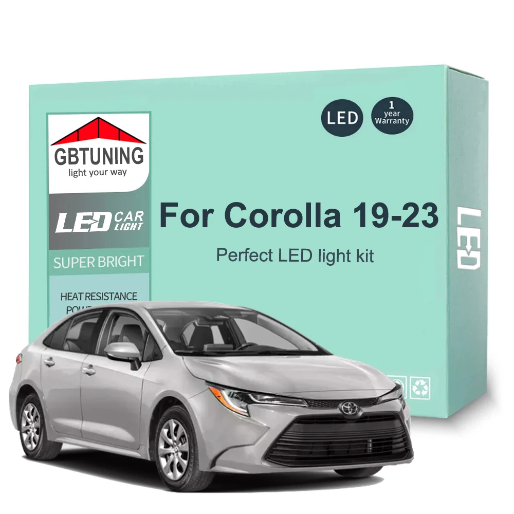 

11 шт., внутренние фонари для Toyota Corolla 2019 2020 2021 2022 2023
