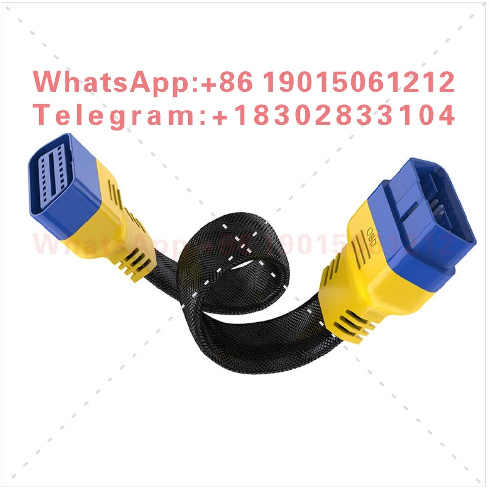 OBD extension cable Automotive obd2 detector Universal diagnostic interface Male to female adapter cable 16 pins 16 cores