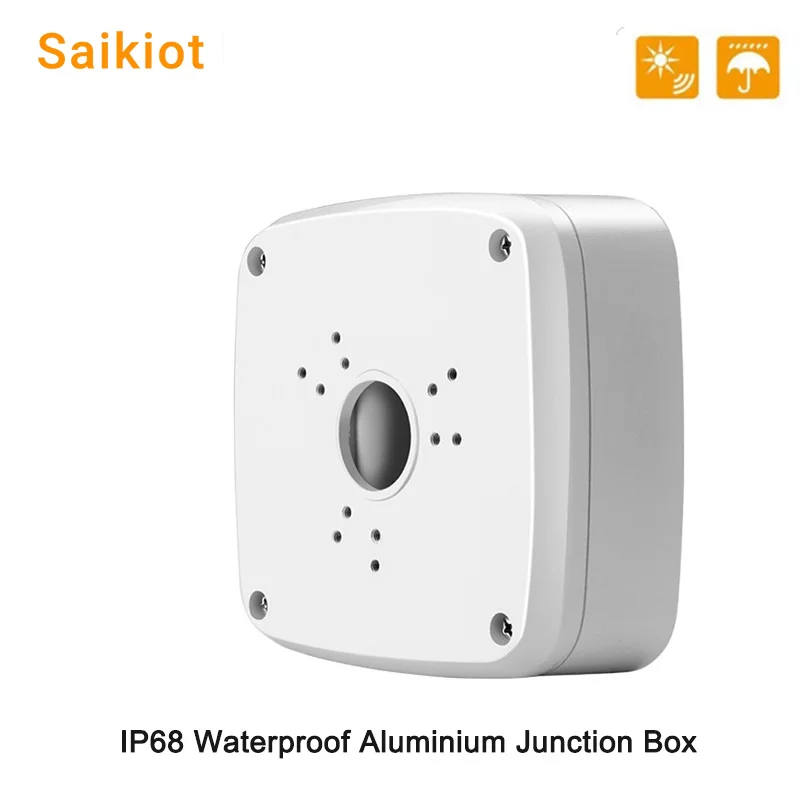 

Saikiot Aluminium Alloy Junction Box IP67 Waterproof Camera Cable Management Box Metal Universal Junction Box for CCTV Camera