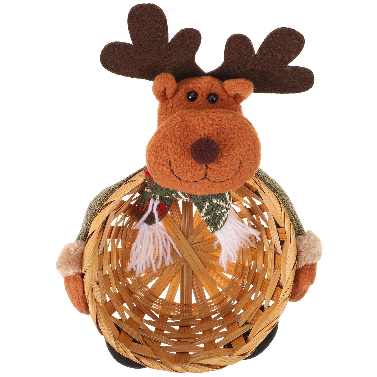 

Container Candy Bamboo Basket Christmas Baskets for Candies Cloth Decorative Storage