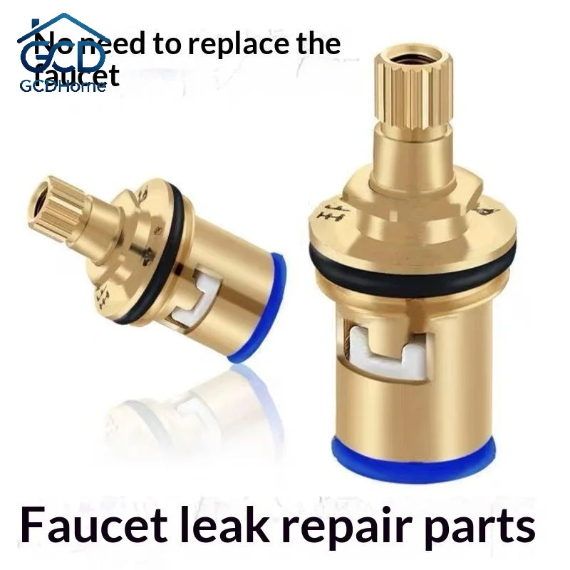 Universal Faucet Tap Replacement Valves Brass Ceramic Disc Durable Leak Proof Inner Valve Core for Kitchen Bathroom Sink Repair