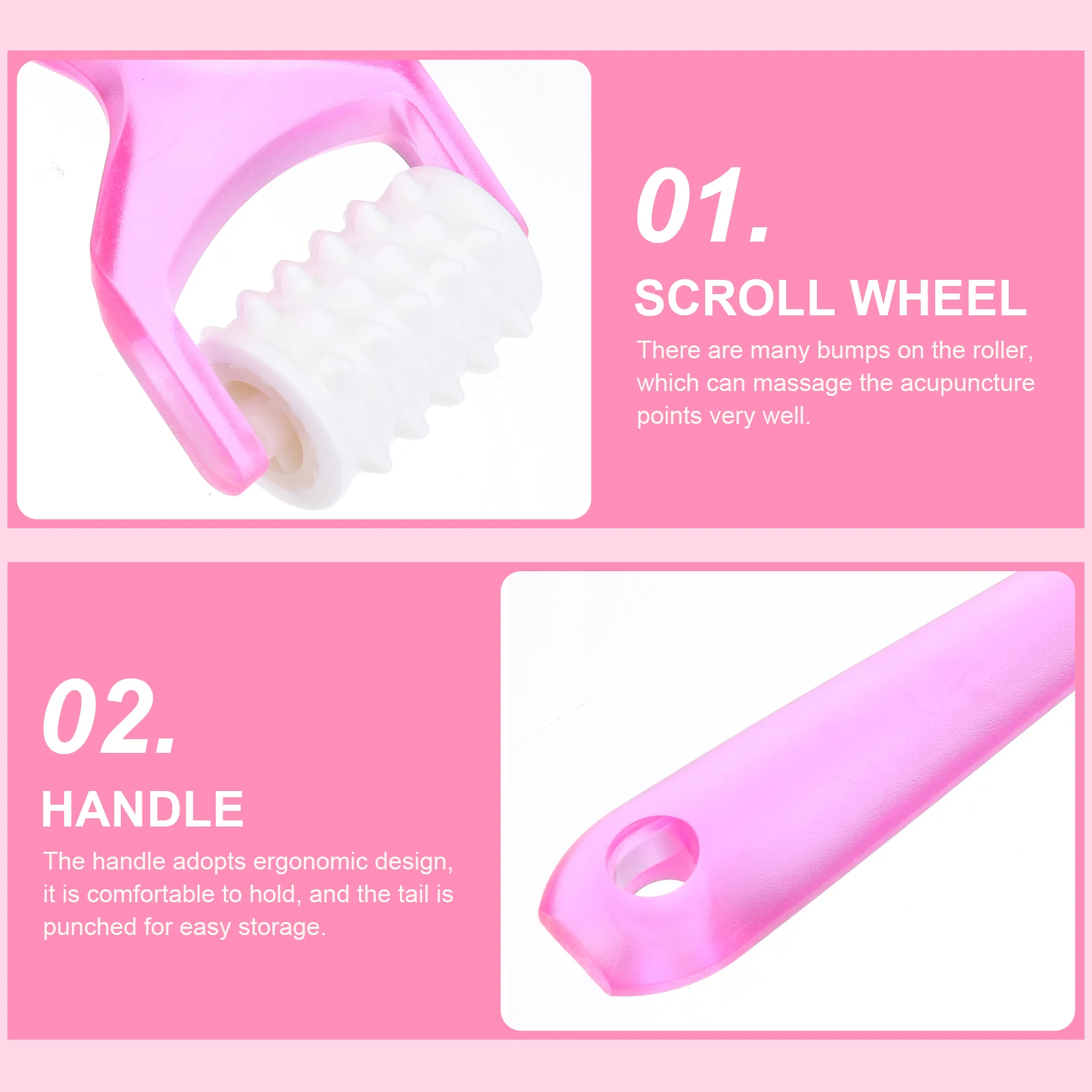 

6Pcs Facial Massage Roller Manual Plastic Face Massager Compact Beauty Lifting Tool Portable Face Skin Care Slimming Wrinkles