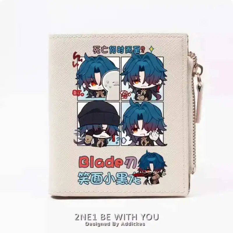

Anime Honkai: Star Rail Blade Fashion Wallet PU Purse Card Coin Zipper Money Bag Cosplay Gift B441 Anime