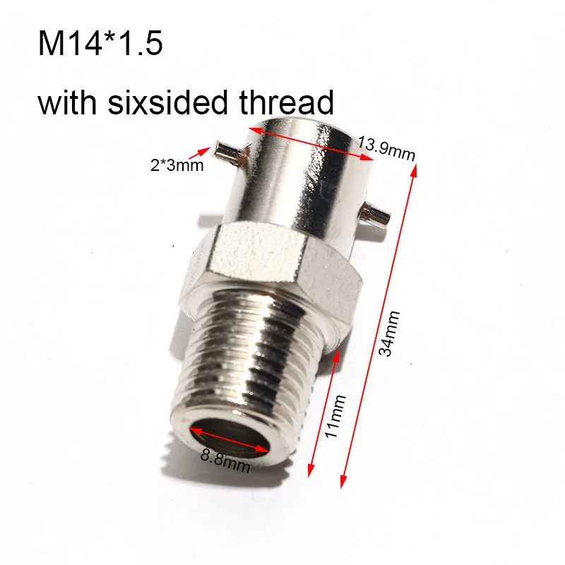 2 шт., пружинная термопара с фиксированным зубом, резьбовая головка с шестигранной резьбой M8 M10 M12 M14 PT1/4 PT1/8