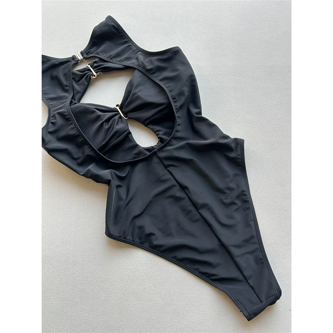 2026 Sexy Cut-Out Rückenfreier Damen-Badeanzug Einteiliger Badeanzug für Frauen mit hohem Beinausschnitt Monokini Gepolsterter Badeanzug Badebekleidung V7932 – Detail 10