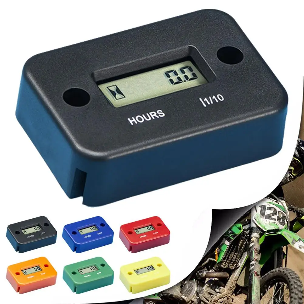 Contaore digitale Contatore LCD per strumenti moto ATV Orologi Motoslitta Generatore di barche a benzina Accessori per auto bici Z3C5