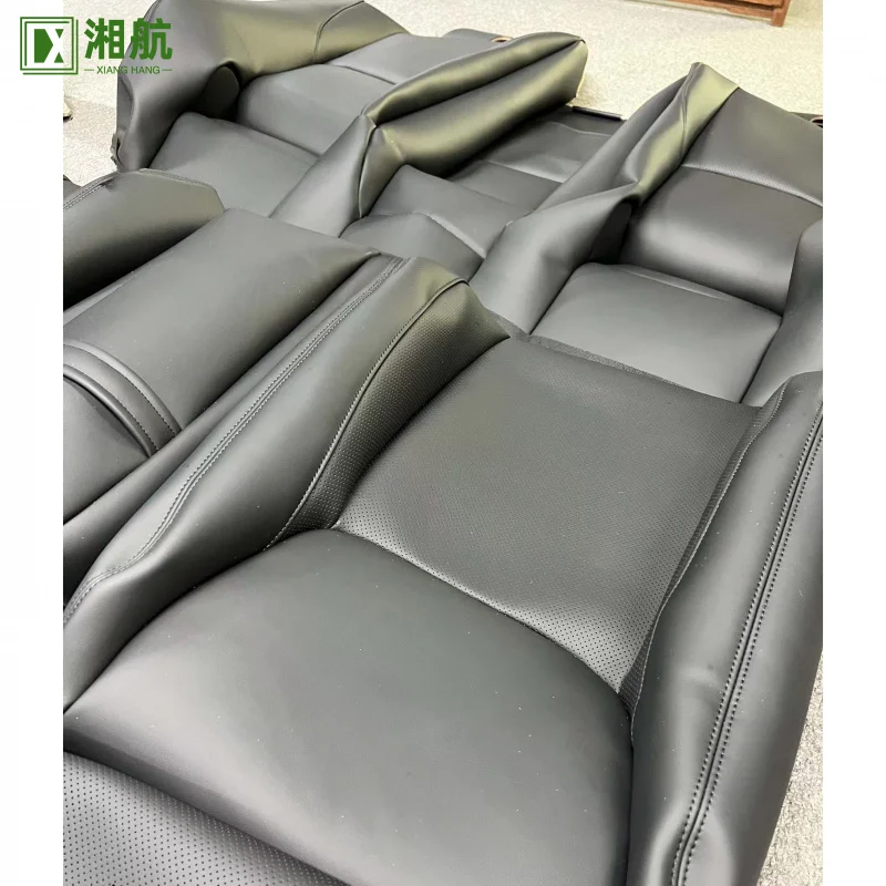 Suitable  for 2012 Toyota Crown Black Nappa Leather Full Replacement Car Seat Cover
