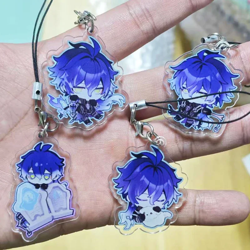 4Pcs/Lot Game Pendant Phone Lanyard Cute Cartoon Kyryll Chudomirovich Flins Mobile Phone Strap Keychain