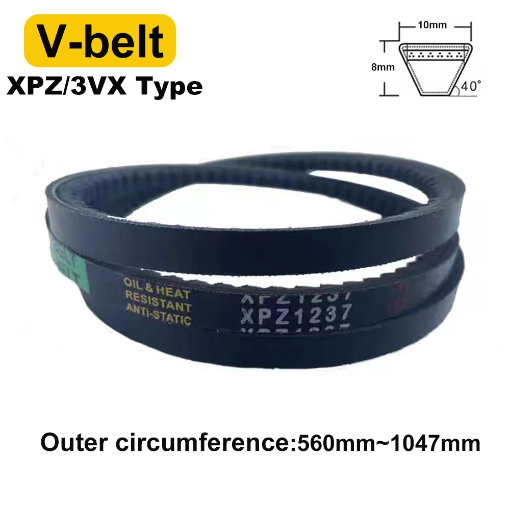 

Type XPZ 3VX Raw Edge Cogged V Belt Drive Toothed Conveyor Belts Rubber Transport Strap 560mm-1047mm