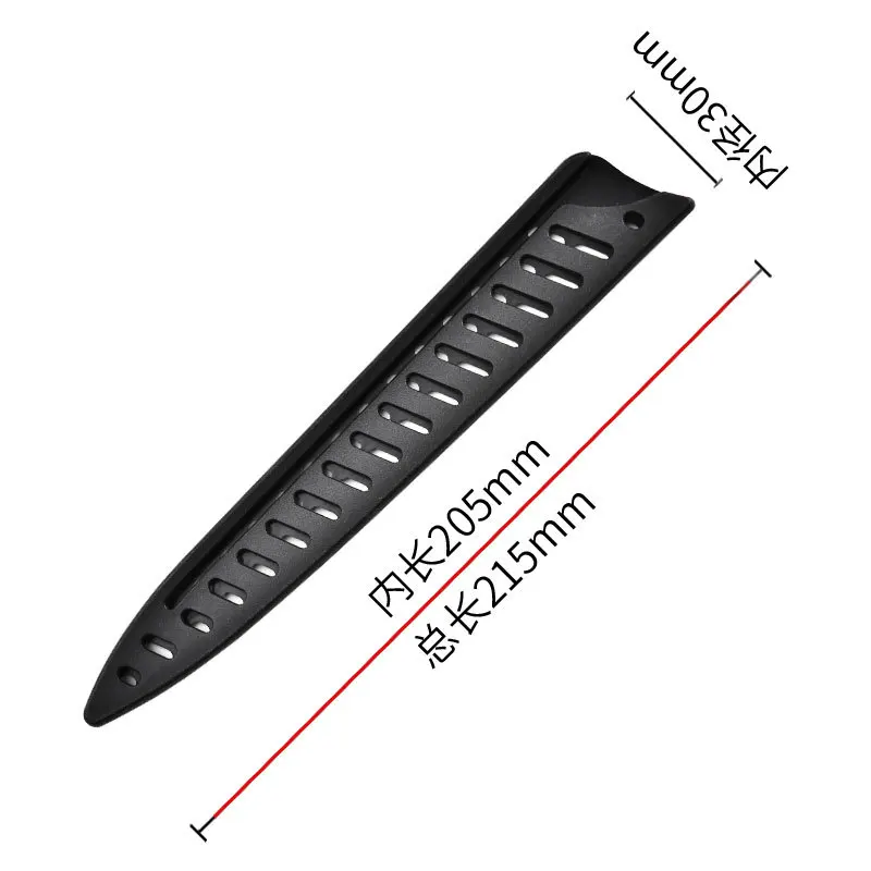 Kitchen Knife Sheath Black Plastic Knife Covers Knife Blade Protector Cover Guards Case Kitchen Accessories кухонні аксесуари