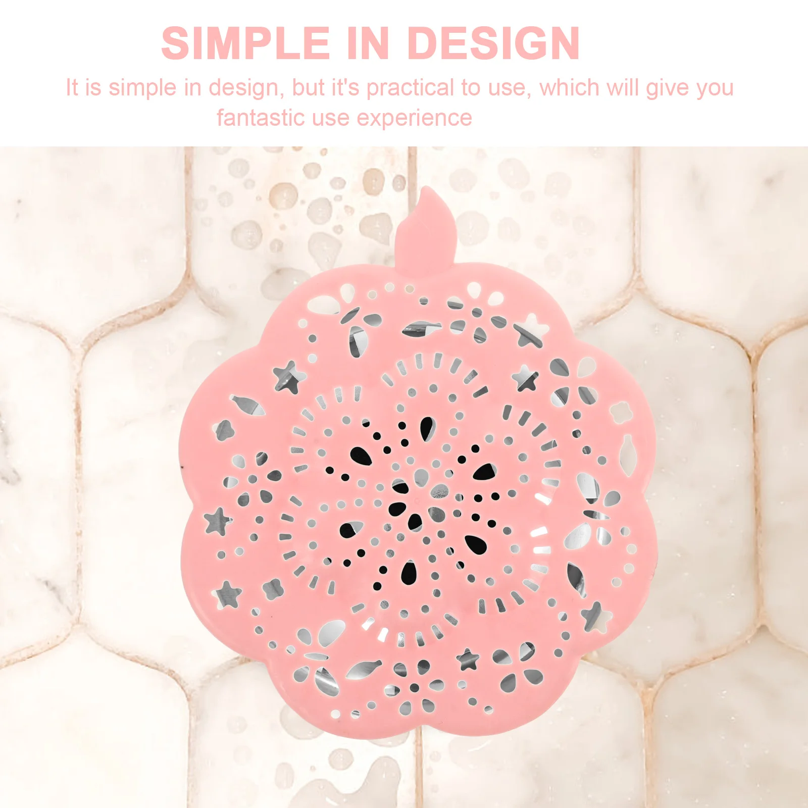 

4Pcs Shower Drain Covers Plastic Hair Catchers Easy Install Bathroom Sink Strainers Tub Floor Drain Hair Stoppers Clog Blockers