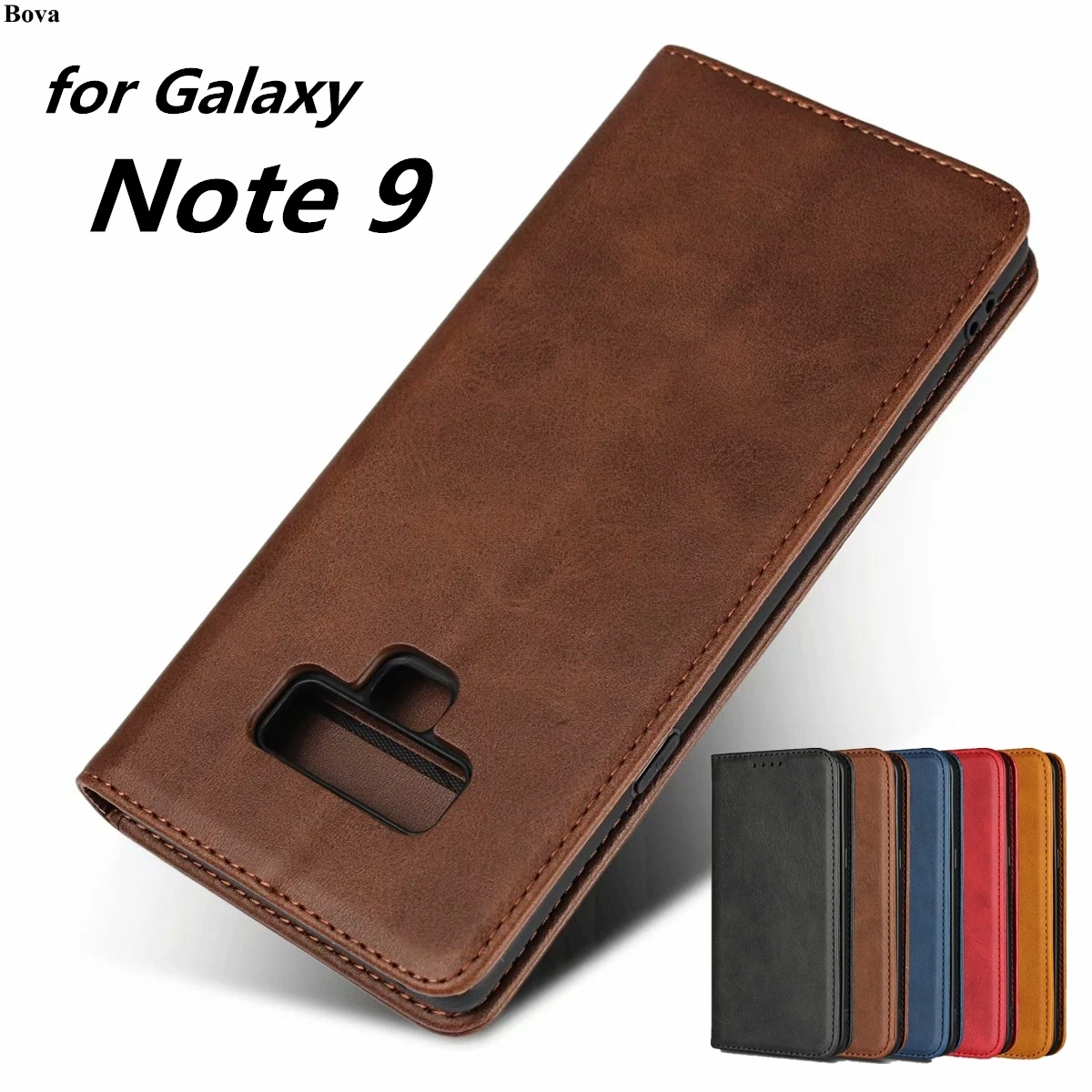 Premium Leather Case for Samsung Galaxy Note 9 N9600 N960F N960U card holder magnetic attraction Flip case Wallet Case