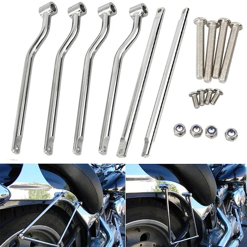 

Motorcycle Saddlebag Support Bars Brackets Mounting Kit Luggage Bag Side Box Universal Holder Modified Parts Stainless Steel