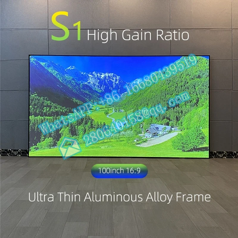 Yinzam 120 inch ALR UST Screen, Ultra Short Throw Laser Projector   PET Crystal Screen 120\