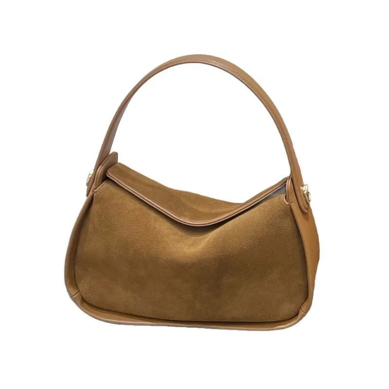 Borse a tracolla a spalla da donna Fahsion in pelle scamosciata di vacchetta Borsa da donna di lusso in pelle di design di alta qualità Borsa da donna con croce Hobos