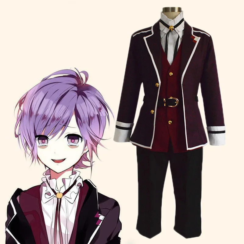 

Diabolik Lovers Cosplay Kanato Sakamaki Cosplay Costume Men's School Uniform Custom Made