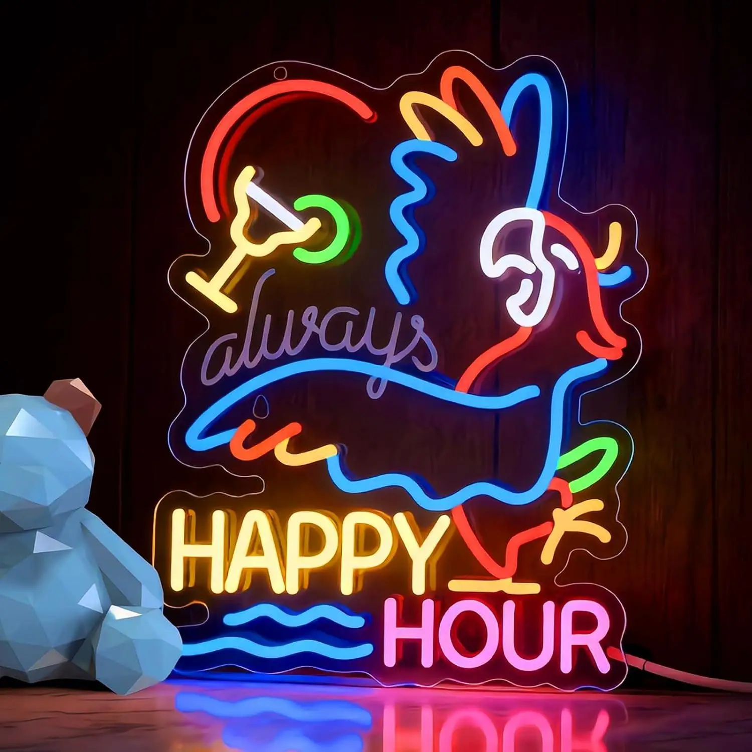 always-happy-hour-parrot-neon-sign-usb-dimmable-led-lights-for-tiki-bar-home-pub-party-man-cave-commercial-shop-wall-art-decor