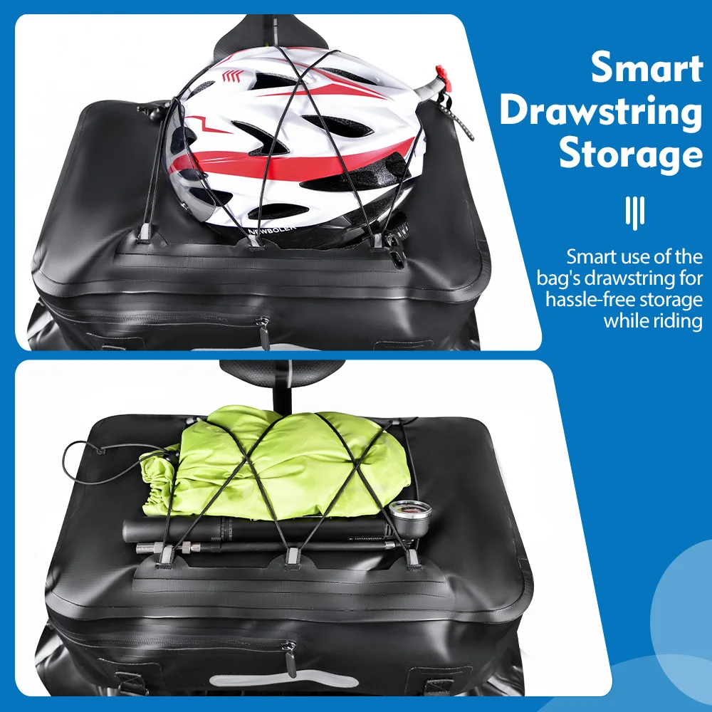 NEWBOLER Fahrradtasche 3 in 1 Fahrradtasche 74L Große Kapazität Wasserdichte Fahrradtasche Fahrrad-Gepäckträgertasche Fahrrad-Gepäcktasche – Detail 10