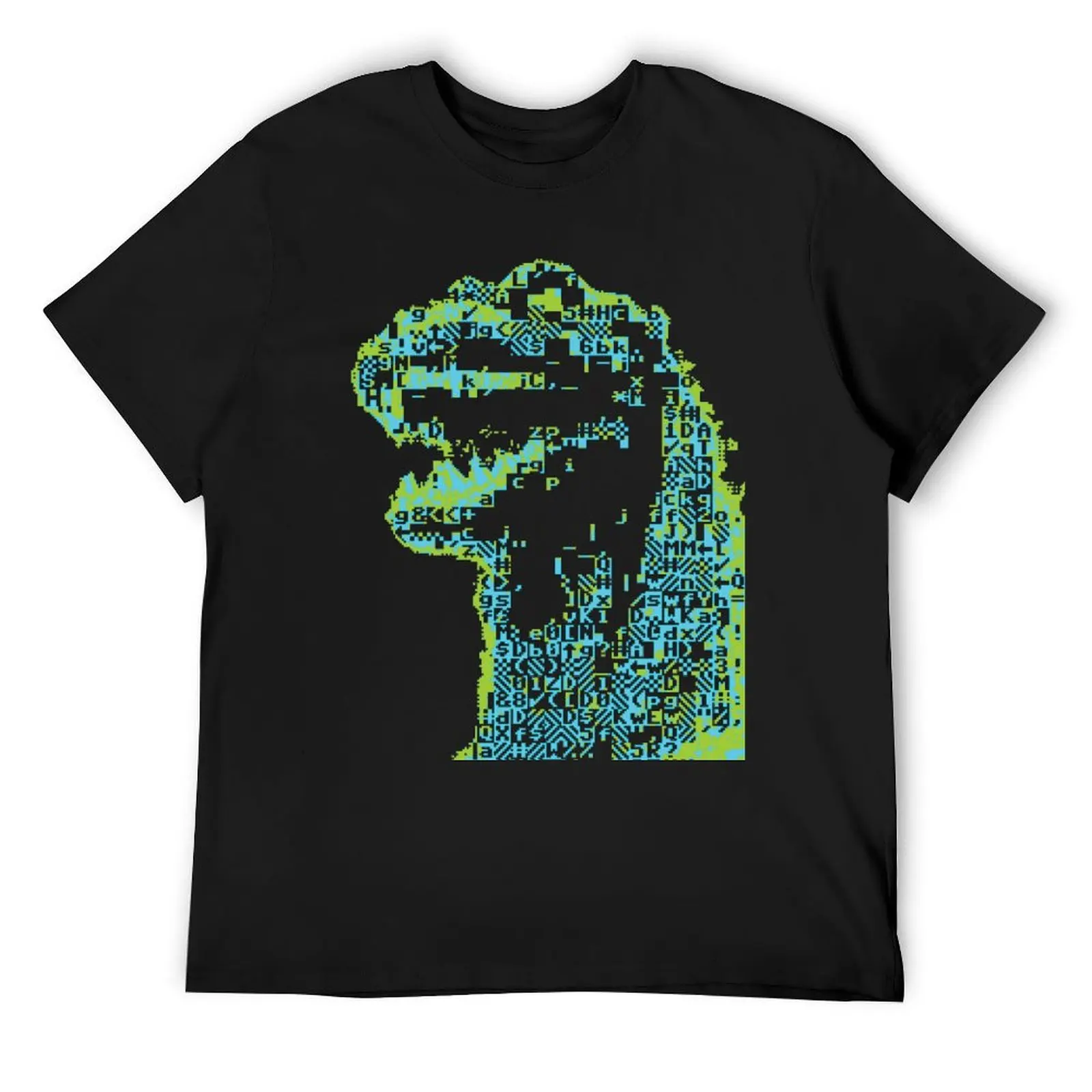 Giant Lizard ASCII T-Shirt customs quick drying men workout shirt