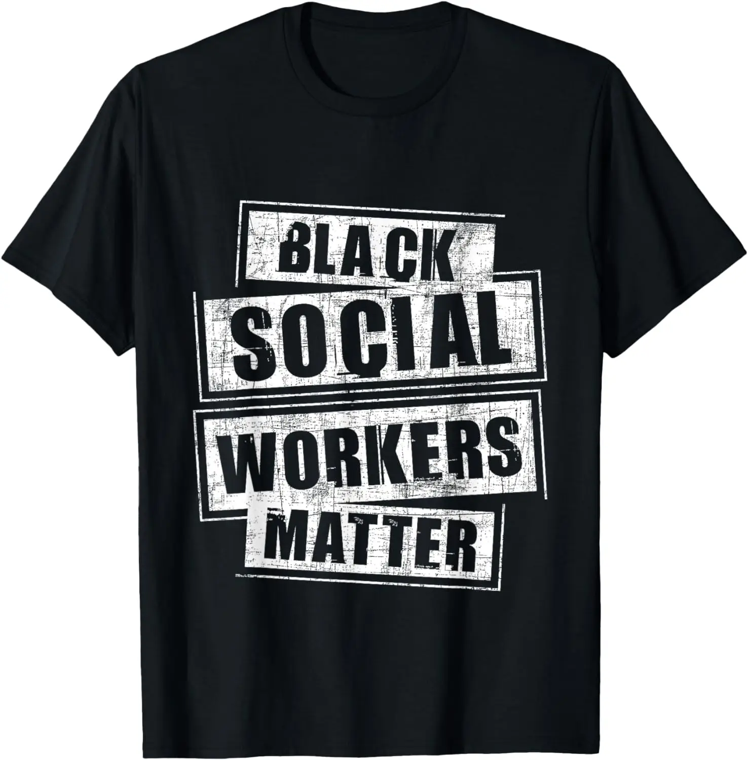 Black Social Workers Matter African American Caseworker T-Shirt Vintage Classic Fashion Streetwear O-neck Short-sleev Cotton Tee
