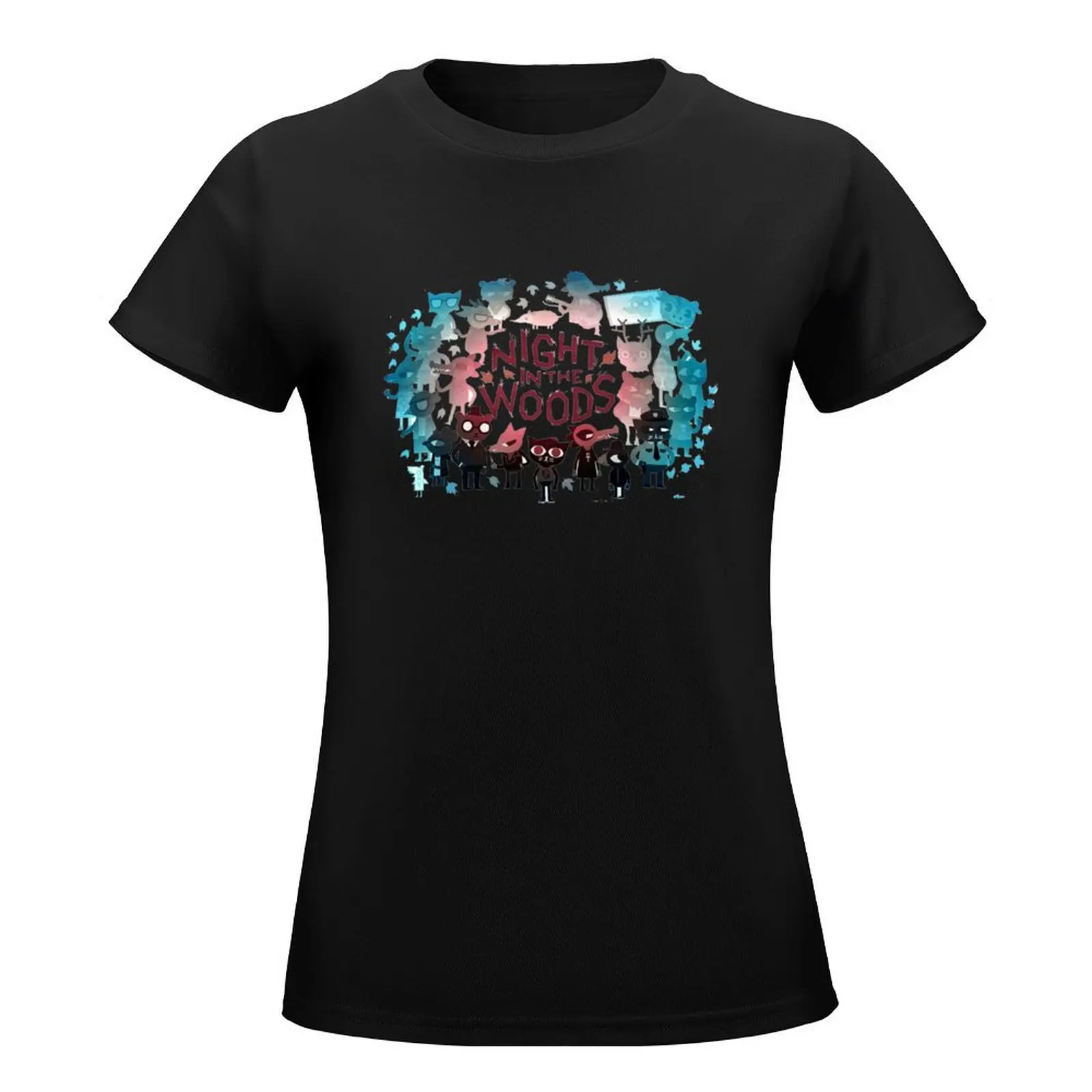 Night in the woods T-Shirt cute clothes plus size tops cropped t shirts for Women