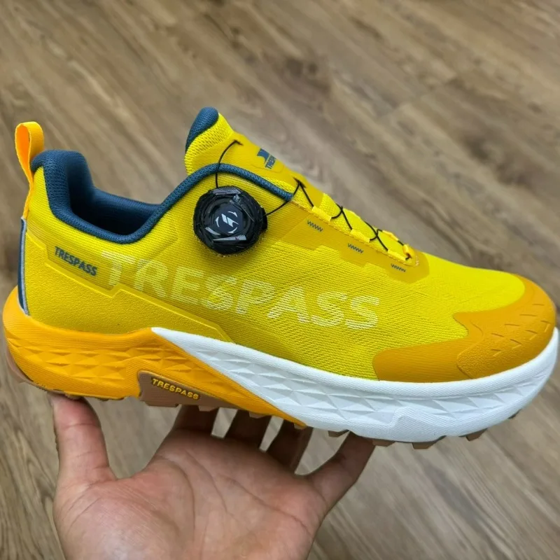 Luxury Brand Trail Running Shoe Mesh Breathable Running Shoe Quick Lacing Outdoor Sports Shoes Hard-Wearing Walking Jogging Shoe