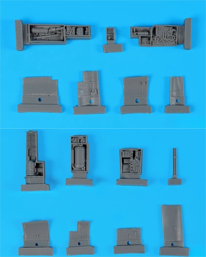 1/48 Scale DieCast Resin Model Kit Resin Aircraft Parts Model F-14 D Right & Left Electronics Unassembled Unpainted
