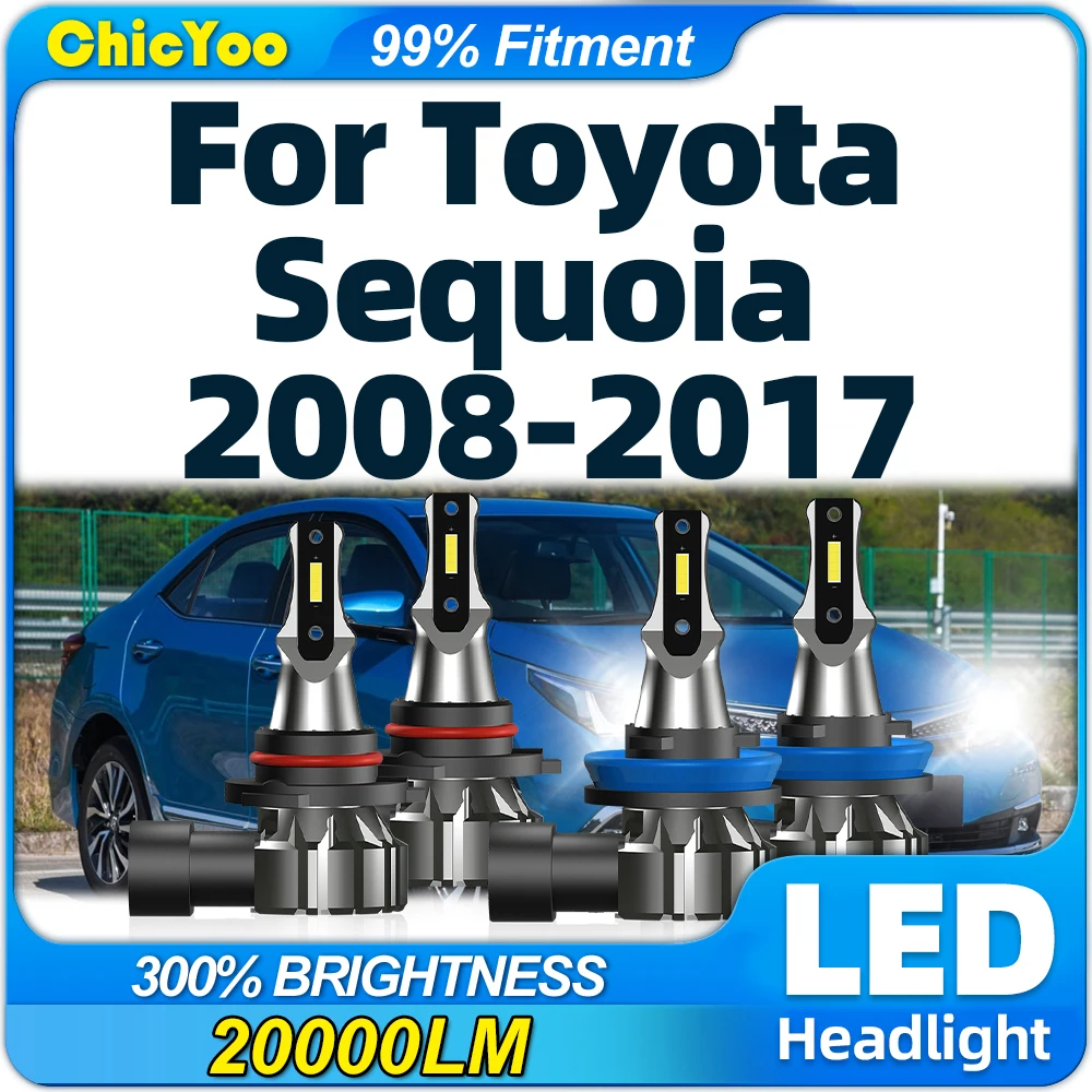 

240W LED Car Headlight Bulbs 6000K White Auto Headlamps 12V 24V For Toyota Sequoia 2008-2010 2011 2012 2013 2014 2015 2016 2017