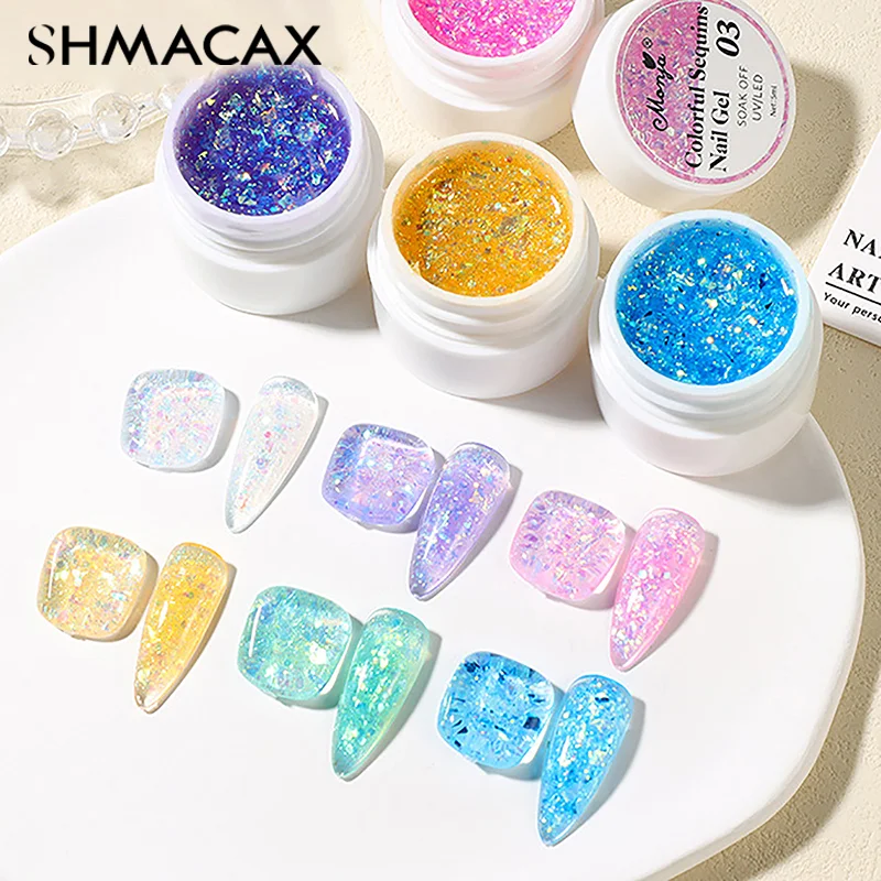 Nail Art Midsummer Night ReplNail 173 Gel, Dreamy Iridescent Sequins, Adhésif N64 Wearable Nail Design, Décorations DIY