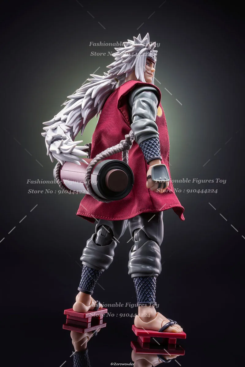 SHF 1/12 hombres soldado Jiraiya chaleco chaqueta muñecas de Anime Anime disfraz de Ninja capa bata ajuste 6 pulgadas modelo de figura de acción