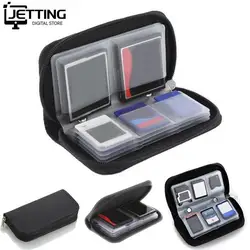 1 PC Black 22 SDHC MMC CF Micro SD Memory Card Storage Carrying Zipper Pouch Case Protector Holder Wallet