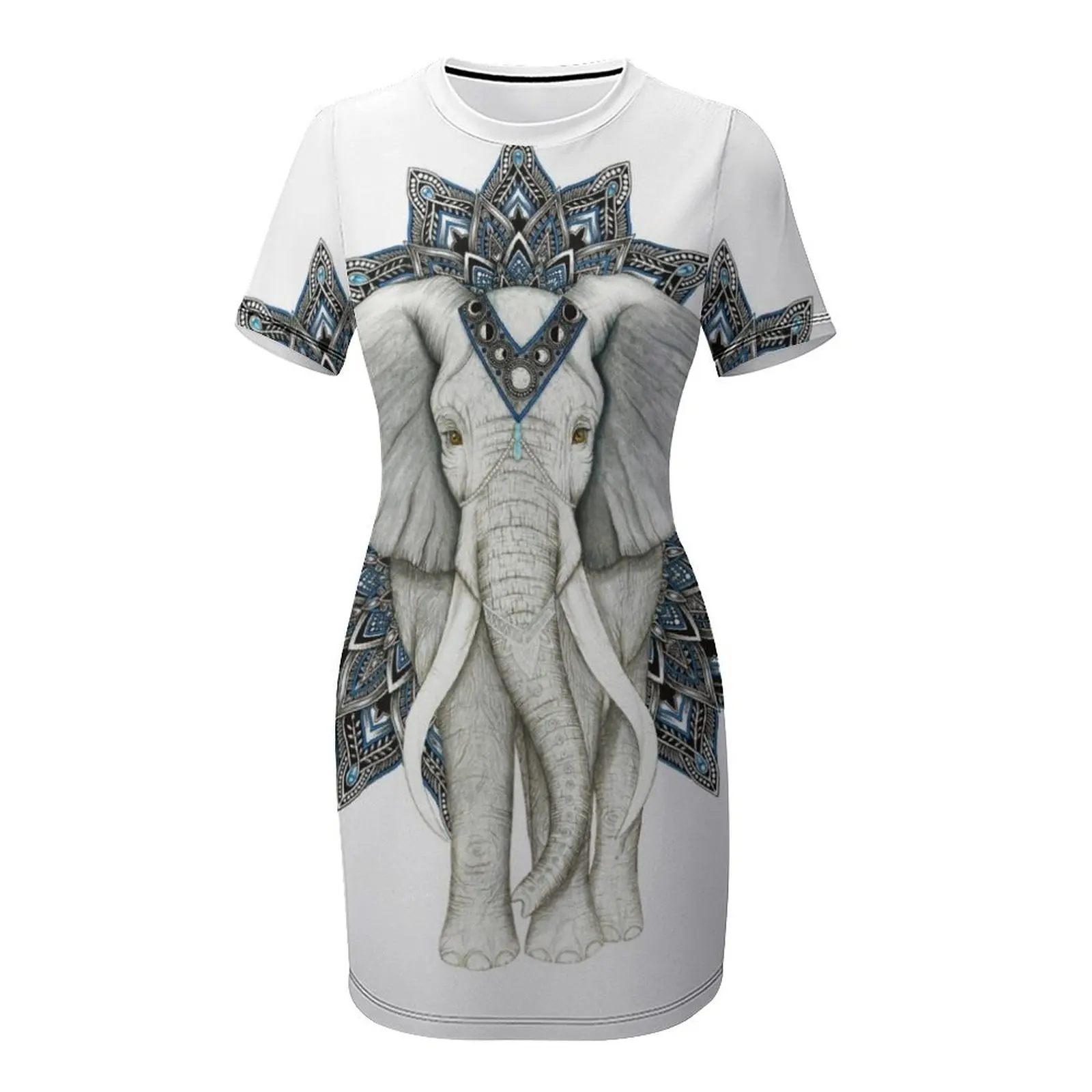 เดรสแขนสั้นลายมังกรเซน ดีไซน์เซ็กซี่ โดดเด่น เหมาะสำหรับฤดูร้อน  ชุดเดรสสำหรับผู้หญิง ปี 2025 ชุดเดรสสำหรับงานพรอม