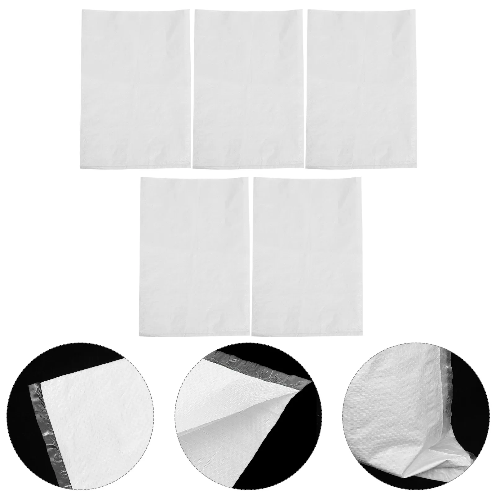 5 sacchetti tessuti impermeabili resistenti, sacchi di sabbia anti-inondazioni per la protezione delle inondazioni, barriere per inondazioni di emergenza, uso esterno nel cortile