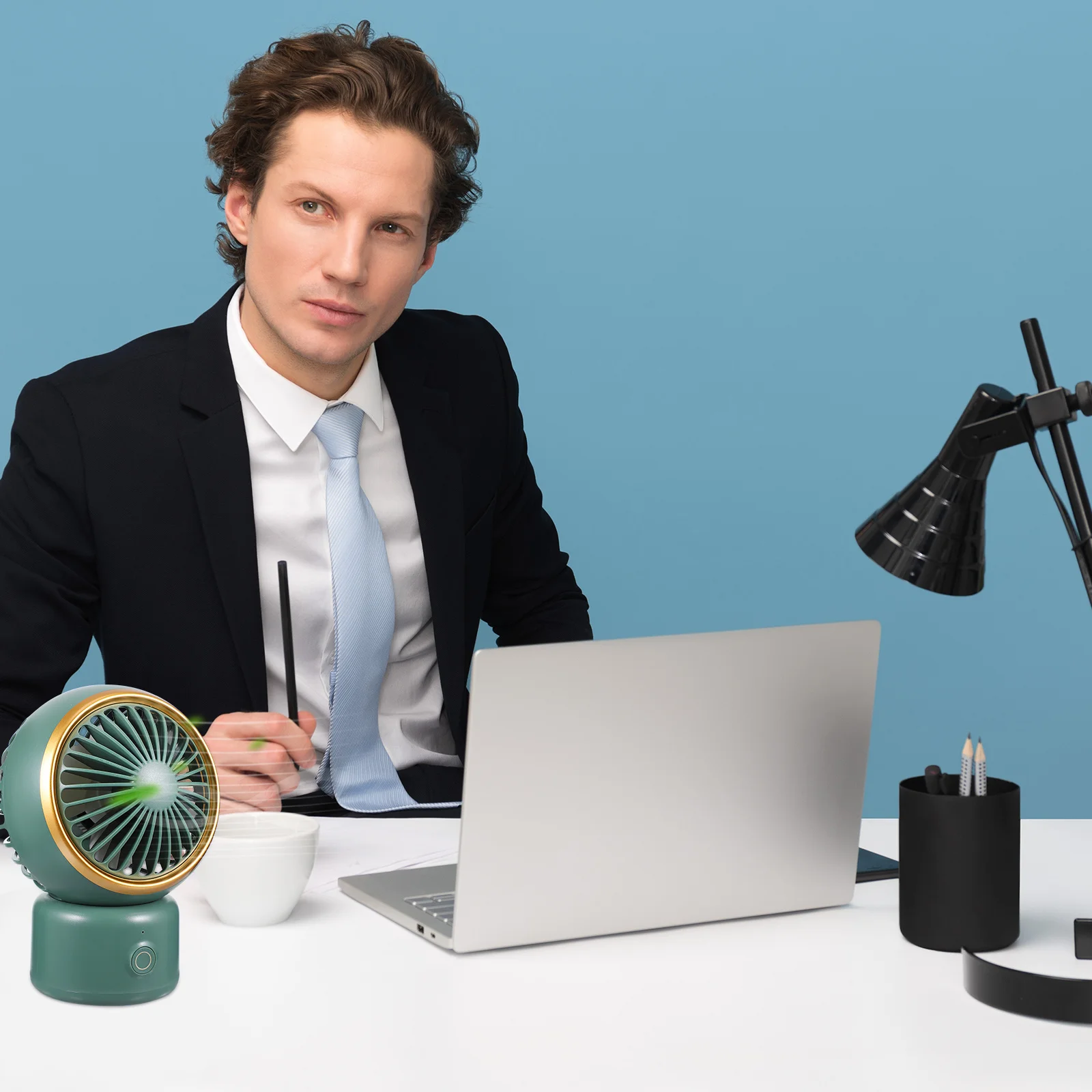 

Rechargeable Mini USB Fan Portable Handheld Cooling Fan Lightweight Durable ABS Natural Wind for Summer Travel Outdoor